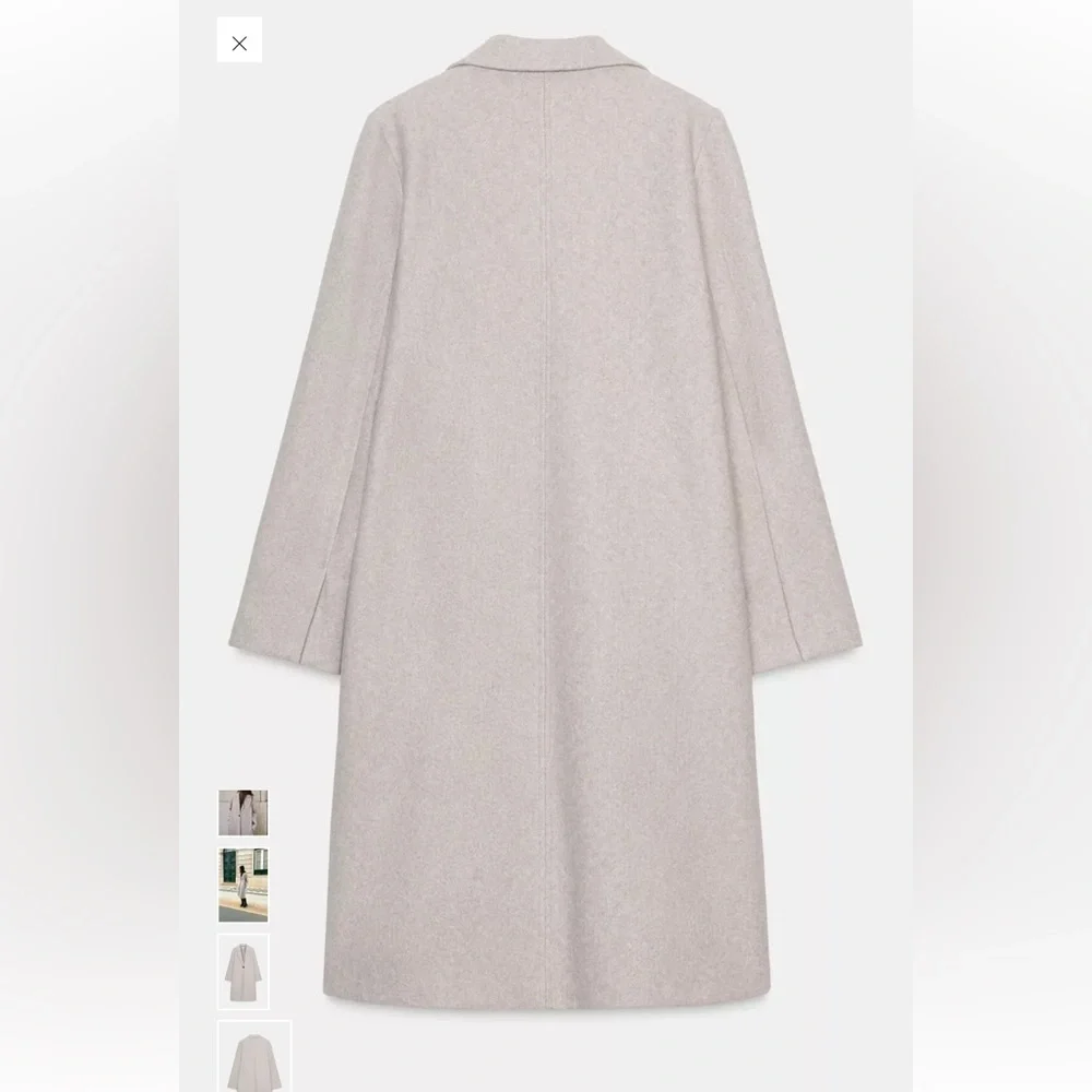 Zara Basic Soft Coat - Picture 4 of 8